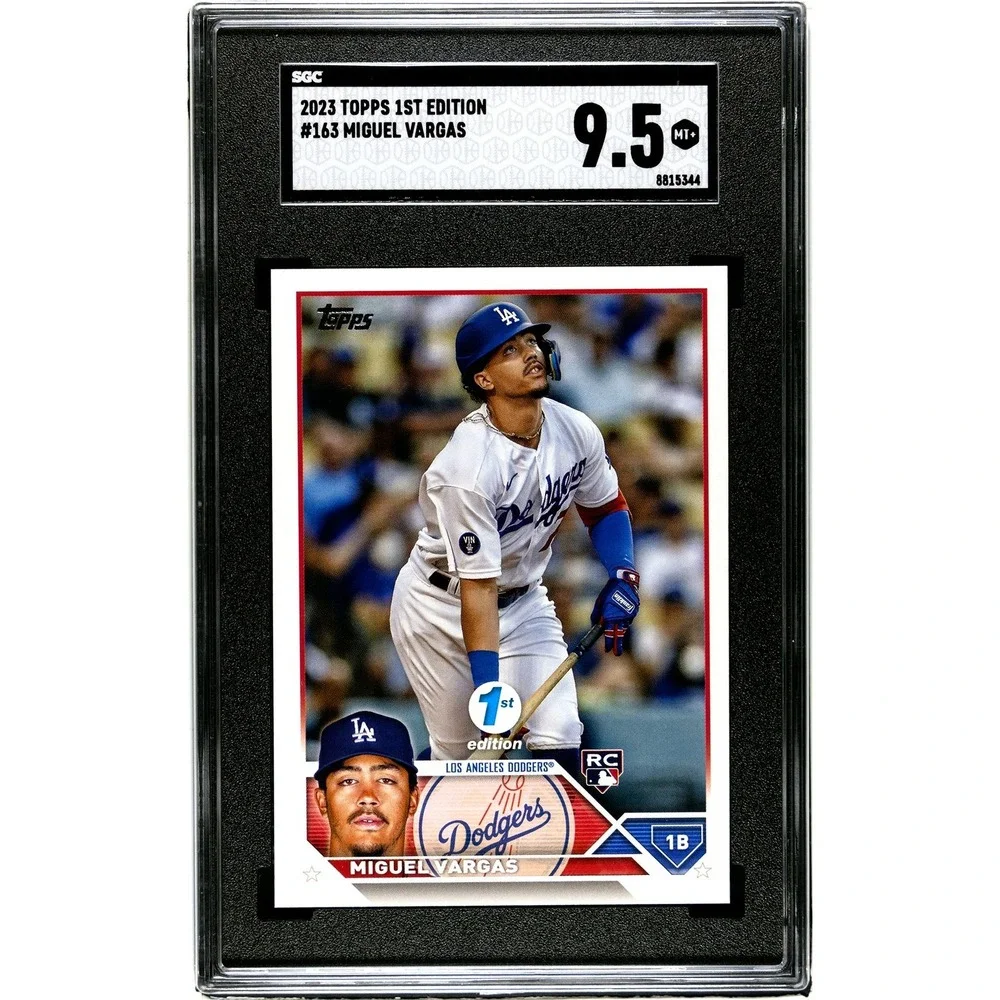 2023 TOPPS 1ST EDITION #163 MIGUEL VARGAS (RC) SGC 9.5 MT+